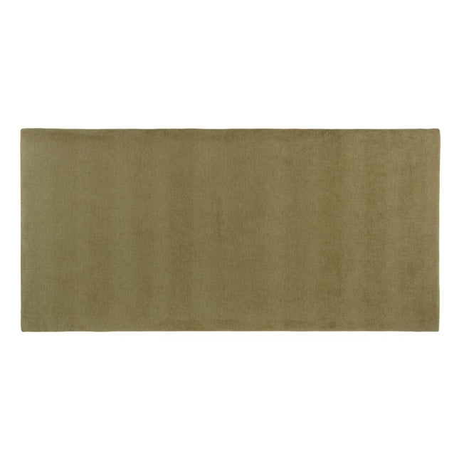 Kopfende des Betts 160 x 4 x 80 cm synthetische Stoffe Holz Olive