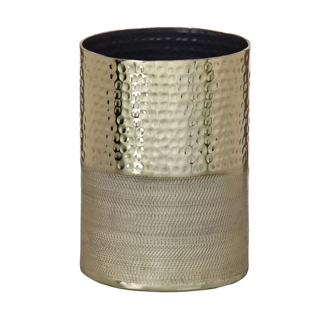 Vase 13 x 13 x 18 cm Gold Aluminium