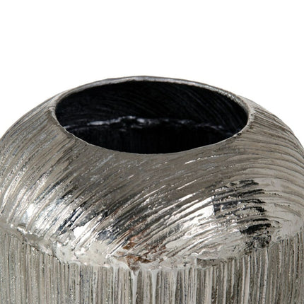 Vase Silber Aluminium 15 x 15 x 38 cm