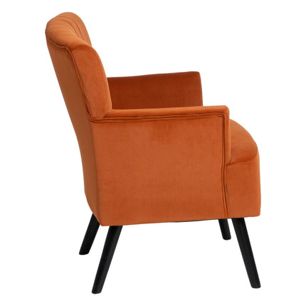 Sessel 63 x 50 x 83 cm synthetische Stoffe Holz Orange