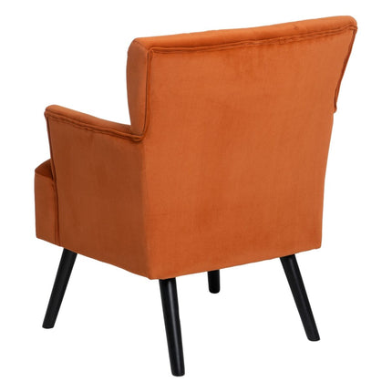 Sessel 63 x 50 x 83 cm synthetische Stoffe Holz Orange