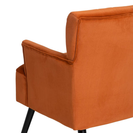 Sessel 63 x 50 x 83 cm synthetische Stoffe Holz Orange