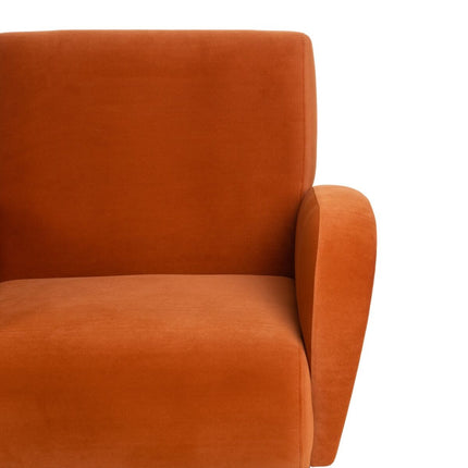 Sessel 72 x 71 x 81 cm synthetische Stoffe Holz Orange