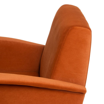 Sessel 72 x 71 x 81 cm synthetische Stoffe Holz Orange