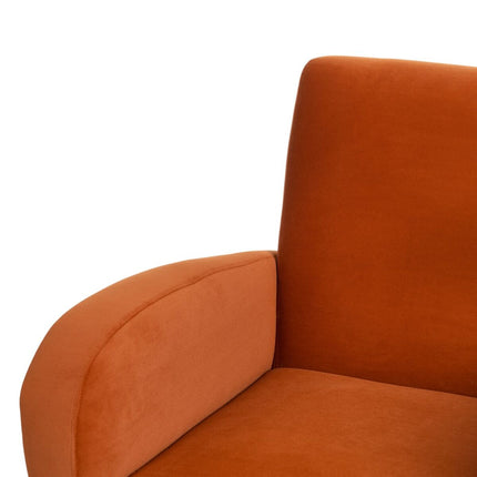 Sessel 72 x 71 x 81 cm synthetische Stoffe Holz Orange