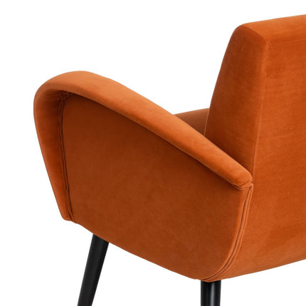 Sessel 72 x 71 x 81 cm synthetische Stoffe Holz Orange