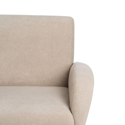 Sessel 72 x 71 x 81 cm synthetische Stoffe Beige Holz