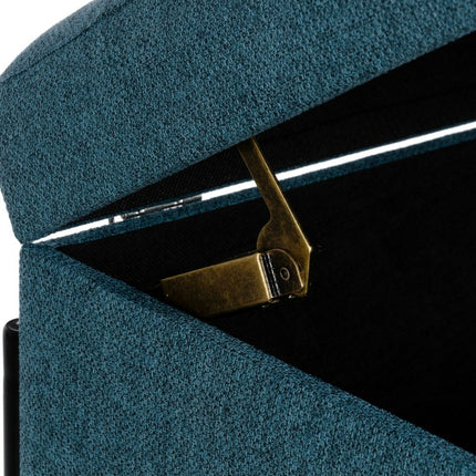 Truhe 83 x 40 x 43 cm synthetische Stoffe Metall