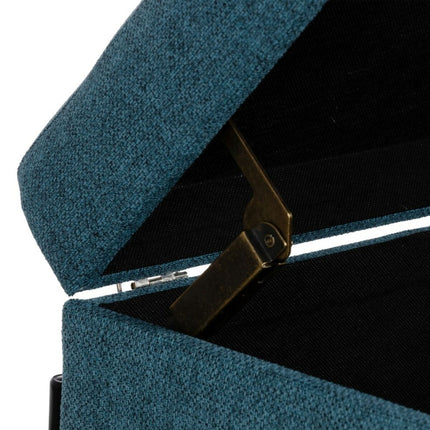 Truhe 123 x 40 x 43 cm synthetische Stoffe Metall