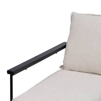 Sessel 69 x 79 x 82 cm synthetische Stoffe Beige Metall