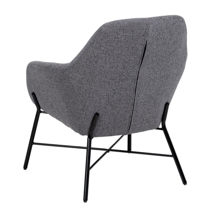 Sessel 65 x 65 x 77 cm synthetische Stoffe Grau Metall