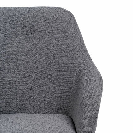 Sessel 65 x 65 x 77 cm synthetische Stoffe Grau Metall