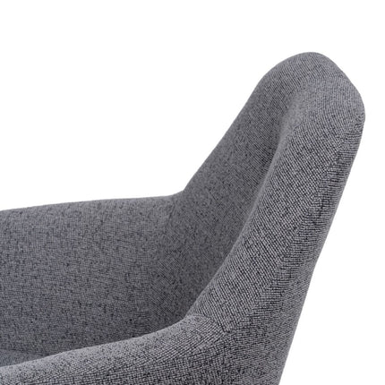 Sessel 65 x 65 x 77 cm synthetische Stoffe Grau Metall