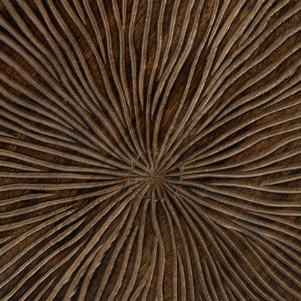 Beistelltisch natürlich Schwarz Metall Holz 30 x 30 x 42 cm
