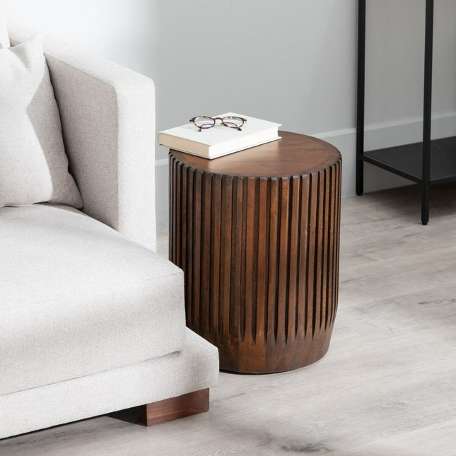 Beistelltisch 38 x 38 x 45 cm Braun Mango-Holz