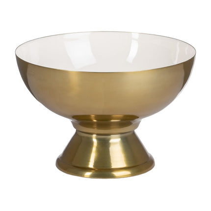 Tischdekoration 25 x 25 x 16,5 cm Gold Weiß Eisen