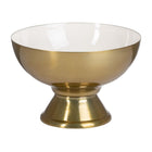 Tischdekoration 25 x 25 x 16,5 cm Gold Weiß Eisen