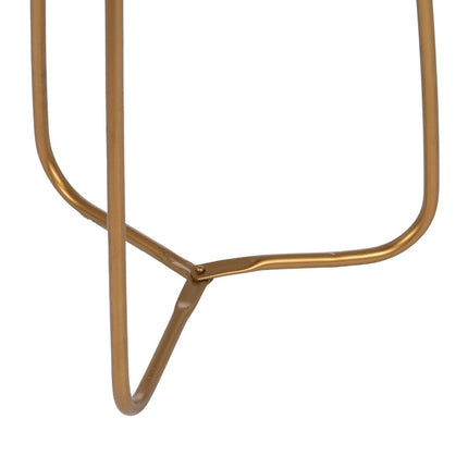 Beistelltisch Gold Holz Braun Eisen 38 x 38 x 66 cm
