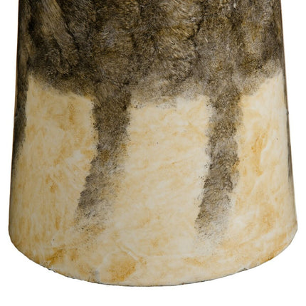 Vase Kristall Grau Creme 17 x 17 x 25 cm