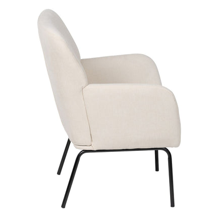 Sessel 71 x 69 x 87 cm synthetische Stoffe Metall Creme