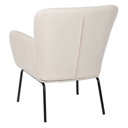 Sessel 71 x 69 x 87 cm synthetische Stoffe Metall Creme