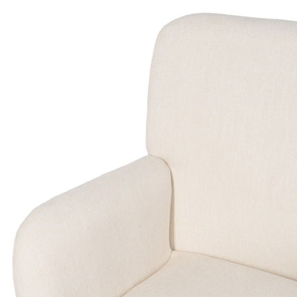 Sessel 71 x 69 x 87 cm synthetische Stoffe Metall Creme