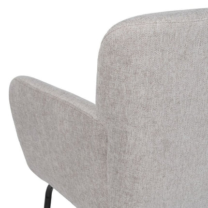 Sessel 71 x 69 x 87 cm synthetische Stoffe Grau Metall