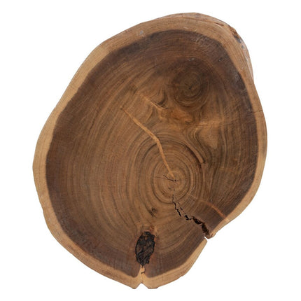 Beistelltisch 38 x 35 x 51 cm natürlich Schwarz Holz Eisen