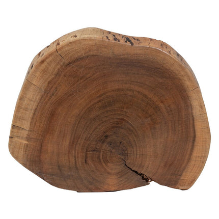 Beistelltisch 38 x 35 x 51 cm natürlich Schwarz Holz Eisen