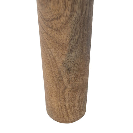 Hocker Holz Naturfaser 100 x 45 x 40 cm