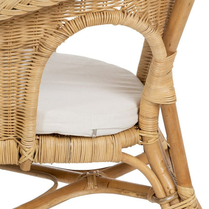 Sessel 57 x 58 x 80 cm natürlich Rattan