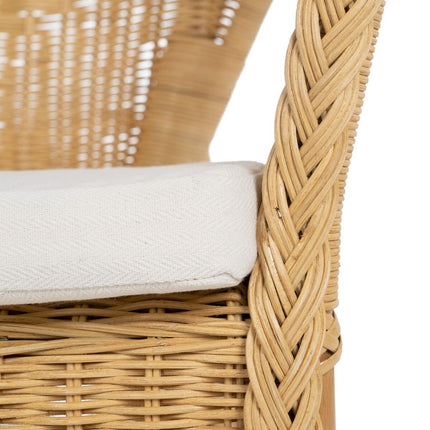 Sessel 57 x 58 x 80 cm natürlich Rattan