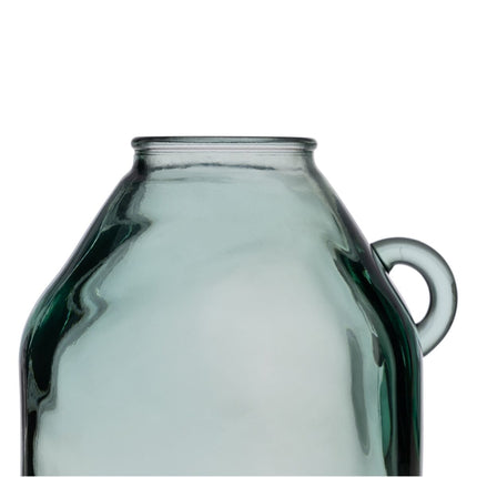 Blumenvase grün Recyceltes Glas 21 x 21 x 25,5 cm