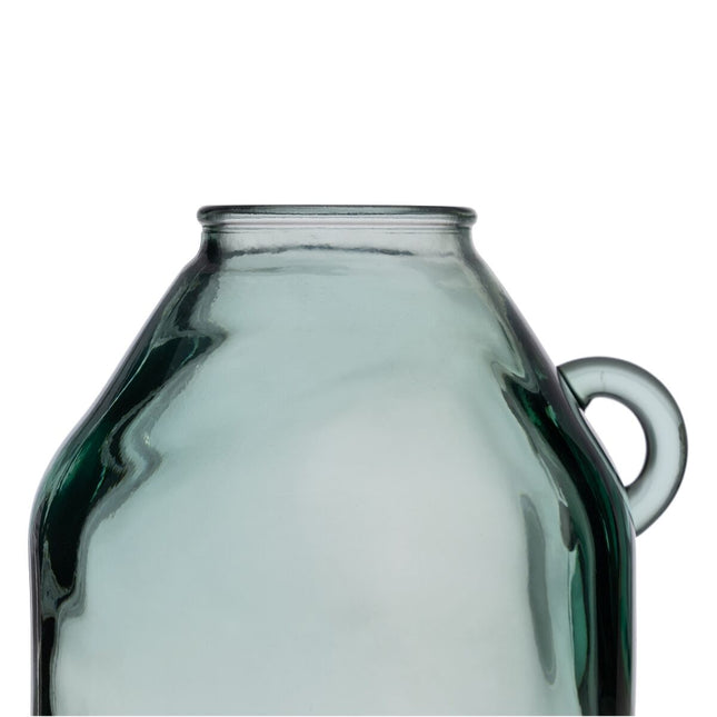 Blumenvase grün Recyceltes Glas 21 x 21 x 25,5 cm