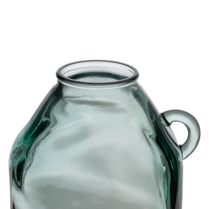 Blumenvase grün Recyceltes Glas 21 x 21 x 25,5 cm