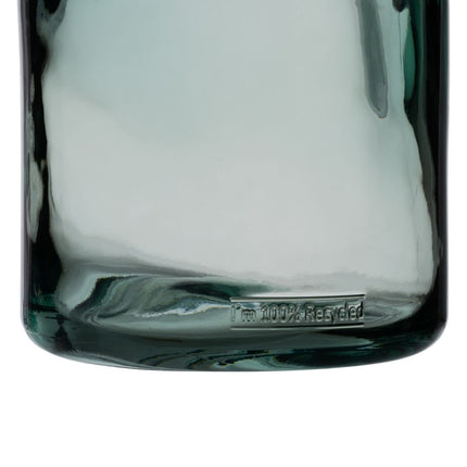 Blumenvase grün Recyceltes Glas 21 x 21 x 25,5 cm
