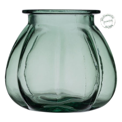 Vase Recyceltes Glas grün 18 x 18 x 16 cm