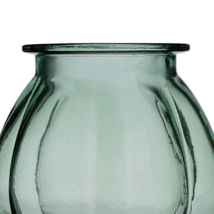 Vase Recyceltes Glas grün 18 x 18 x 16 cm