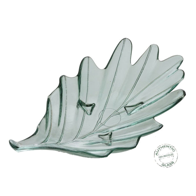 Tischdekoration 46 x 25 x 12 cm Recyceltes Glas grün