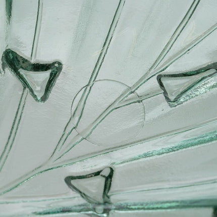 Tischdekoration 46 x 25 x 12 cm Recyceltes Glas grün