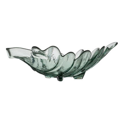 Tischdekoration 35 x 19,5 x 11 cm Recyceltes Glas grün