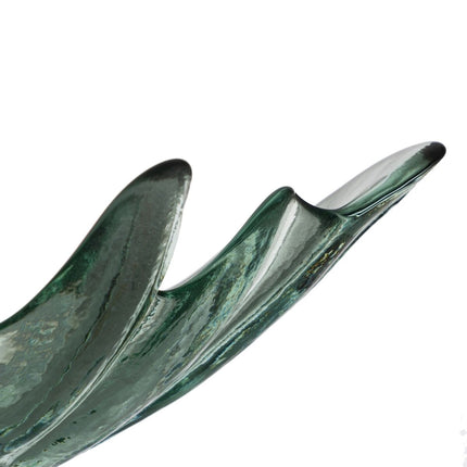 Tischdekoration 35 x 19,5 x 11 cm Recyceltes Glas grün