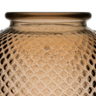 Vase Recyceltes Glas 24 x 24 x 24 cm Karamell
