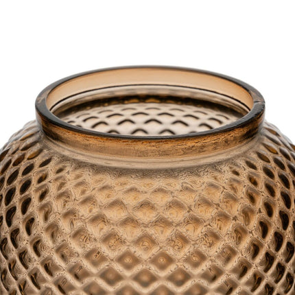 Vase Recyceltes Glas Karamell 19 x 19 x 19 cm