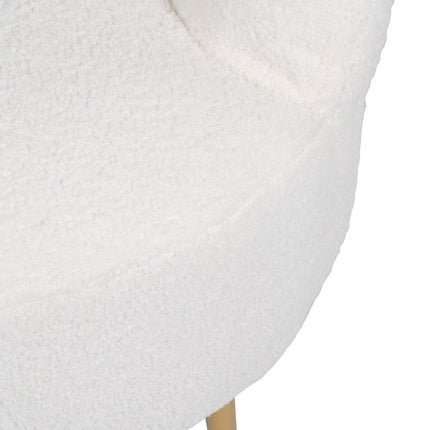 Sessel 75 x 70 x 74 cm synthetische Stoffe Metall Weiß