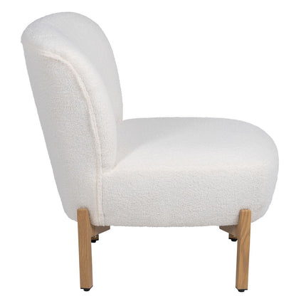 Sessel 62 x 75 x 74 cm synthetische Stoffe Metall Weiß