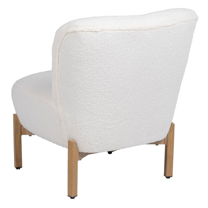 Sessel 62 x 75 x 74 cm synthetische Stoffe Metall Weiß