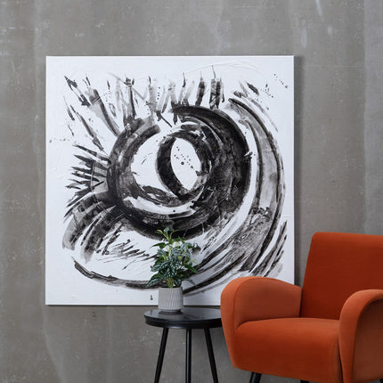 Leinwand abstrakt 120 x 3,5 x 120 cm