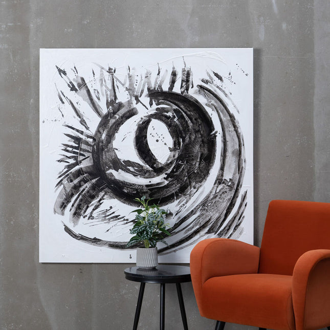 Leinwand abstrakt 120 x 3,5 x 120 cm