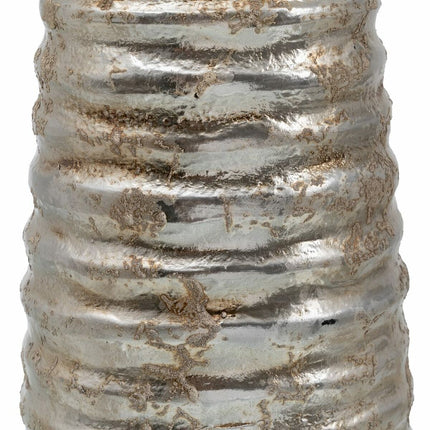Vase aus Keramik Silber 16 x 16 x 40 cm
